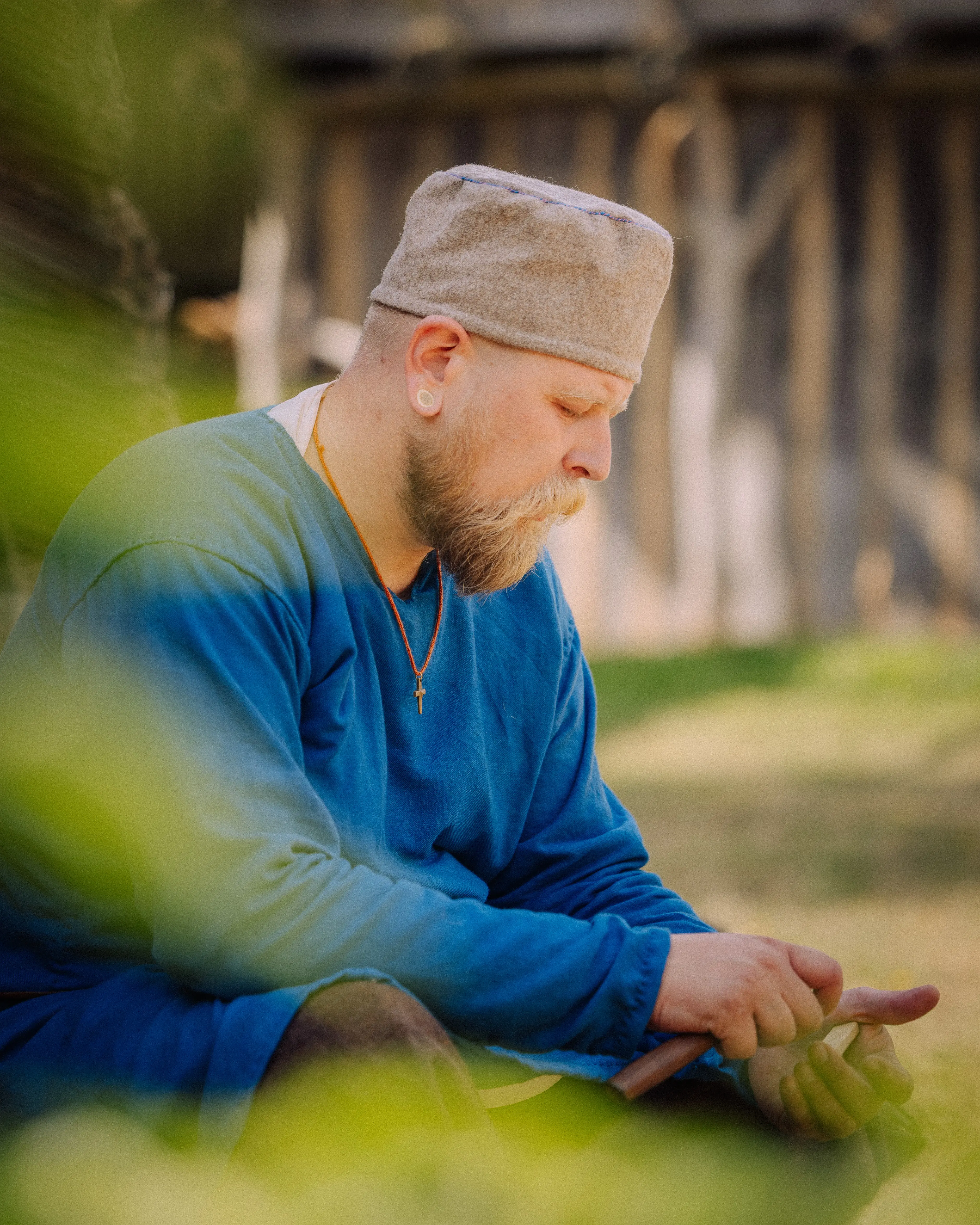 Wikinger Reenactment Portrait fotografie – Schleswig-Flensburg